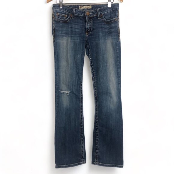 BKE Denim - BKE Denim Women's Payton Boot Stretch Jeans Sz 27 X 31.5 Ripped Cotton Stretch